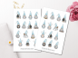 Preview: Gnome Winter Sticker Set